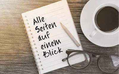 Alle Seiten dieser Website auf einem Blick!