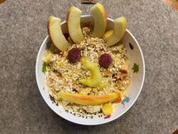 Müsli als Gesicht