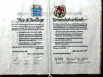 Partnerschaftsurkunde Much - Doullens